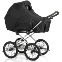BabyDan Regenschutz Für Kinderwagen Schwarz