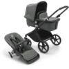 Bugaboo Kinderwagen Fox Cub Mit Liegeaufsatz Und Sitz Black/Forest Green -Kinderperipheriegeräte bugaboo kinderwagen fox cub mit liegeaufsatz und sitz black forest green a410116