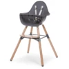 CHILDHOME Hochstuhl Evolu 2 Natur/grau 2-in-1 + Ring -Kinderperipheriegeräte childhome hochstuhl evolu 2 natur grau 2 in 1 ring a258652