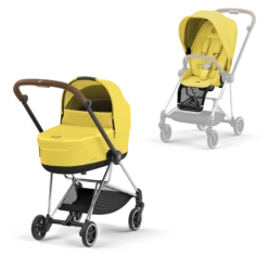 Cybex PLATINUM Kombikinderwagen New Mios Chrome Brown Mustard Yellow