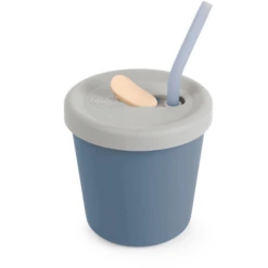 Haakaa® Trinkhalmbecher Ab 6 Monaten, Hellblau