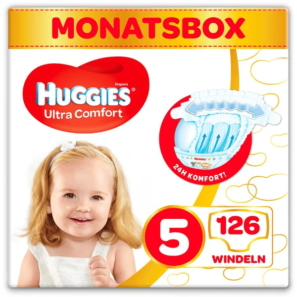 Huggies Windeln Ultra Comfort Baby Größe 5 Monatsbox 126 Stück 3 Huggies Windeln Ultra Comfort Baby Größe 5 Monatsbox 126 Stück