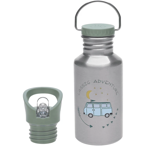 LÄSSIG Trinkflasche Aus Edelstahl, Adventure Bus 500 Ml 3 LÄSSIG Trinkflasche Aus Edelstahl, Adventure Bus 500 Ml
