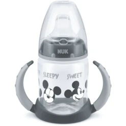 NUK Trinklernflasche First Choice Minnie Maus 150 Ml, Grau