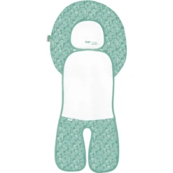 Odenwälder Autositz-Auflage Babycool White Leaves Deep Forest