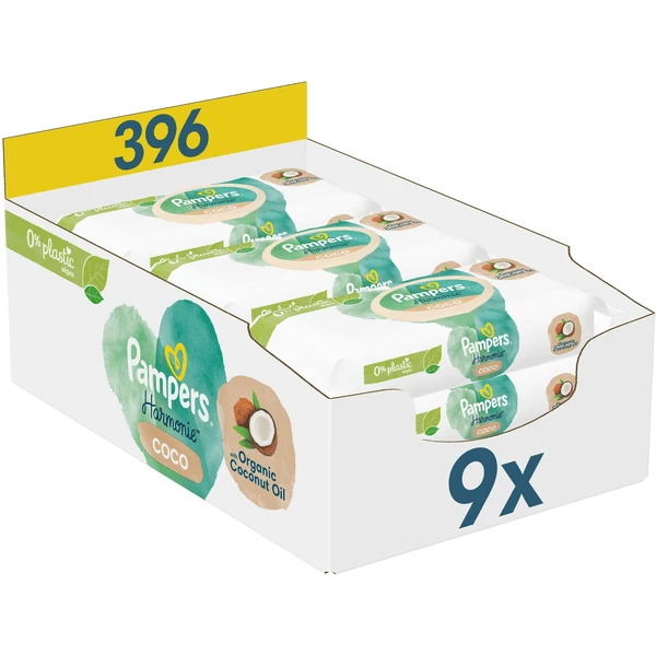 Pampers® Pampers Feuchttücher Harmonie Coco, 396 Tücher (9 X 44 Stk) 3 Pampers® Pampers Feuchttücher Harmonie Coco, 396 Tücher (9 X 44 Stk)