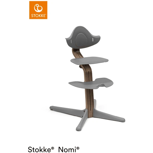 STOKKE® Nomi® Hochstuhl Walnuss / Grau 3 STOKKE® Nomi® Hochstuhl Walnuss / Grau