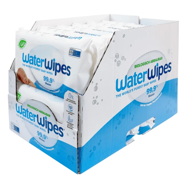 WaterWipes Babyfeuchttücher, Biologisch Abbaubar, 12 X 60 Tücher (720 Stk) 3 WaterWipes Babyfeuchttücher, Biologisch Abbaubar, 12 X 60 Tücher (720 Stk)